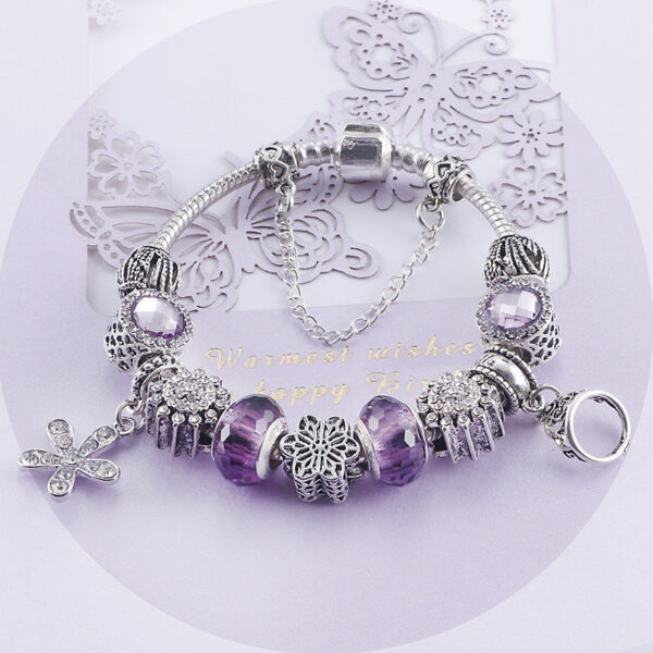 Valentine's Day gift amethyst niche bracelet DIY beaded ladies popular string ornaments hand bracelet ethnic wind