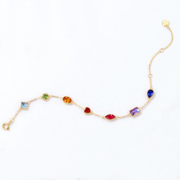 9k gold plated 925 sterling silver royal various shape and colors ruby/ sapphire /emerald/ topaz zircon Jewelry set