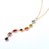 9k gold plated 925 sterling silver royal various shape and colors ruby/ sapphire /emerald/ topaz zircon Jewelry set