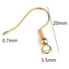 H698206affc594af283a99d19ab1fa572a Silver Gold Plated Spring Ball Dangle Ear Wire Stainless Steel Earring Hooks For DIY Jewelry Making