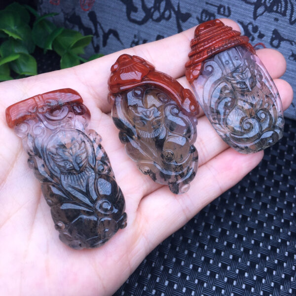 Aurora nine-tailed fox pendant