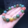 Color salt source agate single-loop bracelet