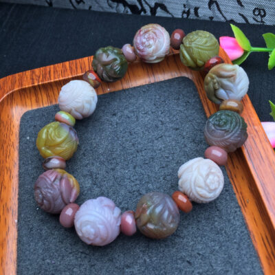 Old Mine Salt Source Carving Bracelet 💕 9-12mm ✨1910019886