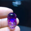Natural Purple Hair Crystal Super Seven Purple Super Pixiu Pendant Treasure Collection, Size: 20.7/13mm 10202088