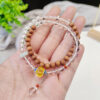 Natural White Crystal ➕ Lao Shan Tan's original double loop bracelet with a bead diameter of 6mm2410039461