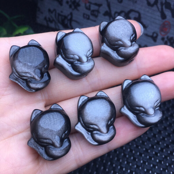 wsxc1698328990035_3 Silver Yaoshi Big Head Fox Pendant 💕 Specification 22.5mm2610005631