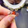 Pure natural Fanta garnet rings are shipped with a main stone size of 5mm.2610105634