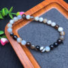 Striped agate single loop bracelet 💕 Specification 6mm2710004563