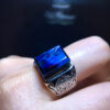 Natural colored Peter stone lightning pattern ⚡ Ring, size 13.6/10.3mm2710338621