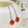 Light Luxury South Red Eardrop Earline Series, with a specification of approximately 12mm2710055145
