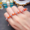 wsxc1698499969791_0 Natural Super Beautiful Fire Opal Bracelet, Main Stone 4 * 6mm2810325156