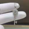 Classic Mosan Diamond Pendant, 1 Carat Round 6.5mm2810099123