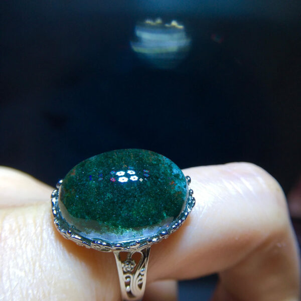 wsxc1698507744798_6 Natural green ghost treasure bowl ring, size 20.7/15mm2810368122