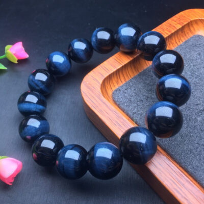 Blue Tiger Eye Single Loop Bracelet 💕 Specification 11-15mm0211165158