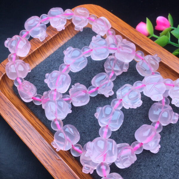wsxc1698938432038_2 Pink Crystal Rabbit Bracelet 💕 Specification 15.4mm ✨0211023164