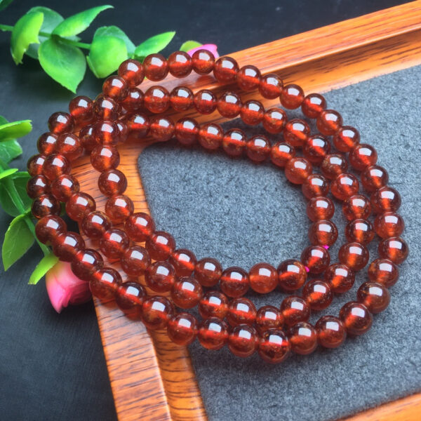 wsxc1699021154033_4 Orange Red Garnet Multi Loop Bracelet 💕 Specification 6mm ✨0311060155