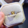Pure natural yellow crystal ring, main stone 6mm0411090188