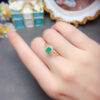 wsxc1699111103211_1 Pure Natural Columbia Emerald Ring Main Stone Size 4 * 6mm0411170594