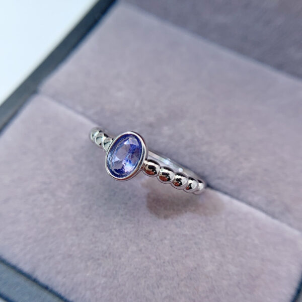 Natural Tanzanite Ring, Main Stone Size 4 * 6mm0411110264