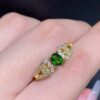 Natural diopside ring, main stone size 4 * 5mm0811095632