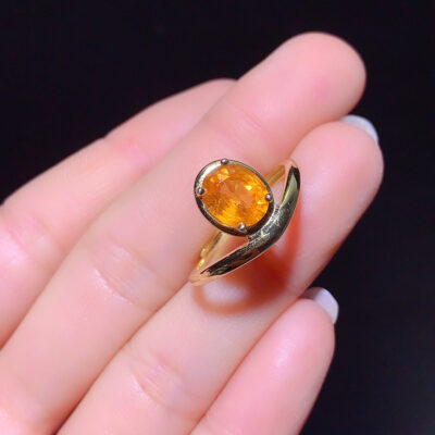 Pure natural Fanta ring, main stone 6 * 8mm,0811375166