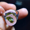 wsxc1699481571635_7 Natural green tourmaline fully wrapped tourmaline, bare stone: 12.5/11mm0811238166