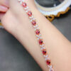 wsxc1699626759773_4 Pure natural magnesium aluminum garnet bracelet, main stone size 4 * 5mm1110350126