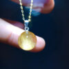 wsxc1699807708132_7 Natural golden hair crystal titanium crystal pendant, specification: 11.8mm1111208877
