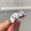 Classic Mosan Diamond Ring, Main Stone 1 Carat, Round 6.5mm1114130355