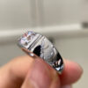 Classic Mosan Diamond Ring, Main Stone 1 Carat, Round 6.5mm1114130355