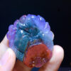 Aurora Titanium 23 Purple Titanium Nine tailed Fox Immortal Pendant, Size: 44.5/37.1/6.2mm Weight 16.7克，1114438177