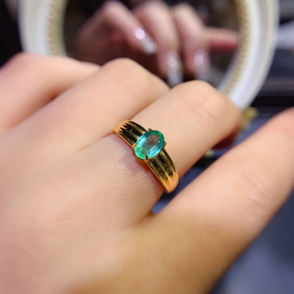 Columbia emerald ring, main stone size 5 * 7mm,1115290844