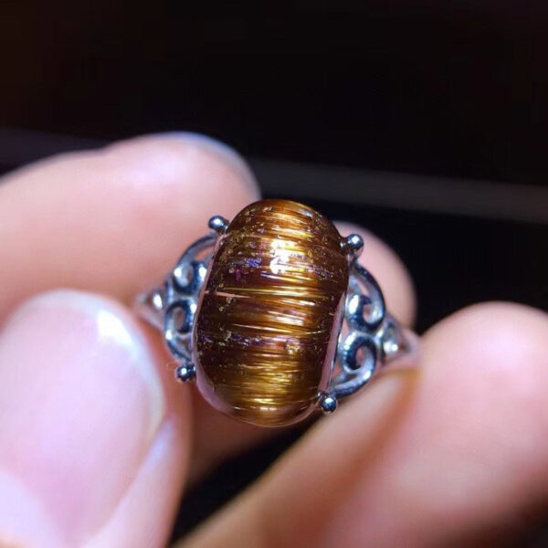Natural copper crystal ring, size: 12/7.6mm1116228511